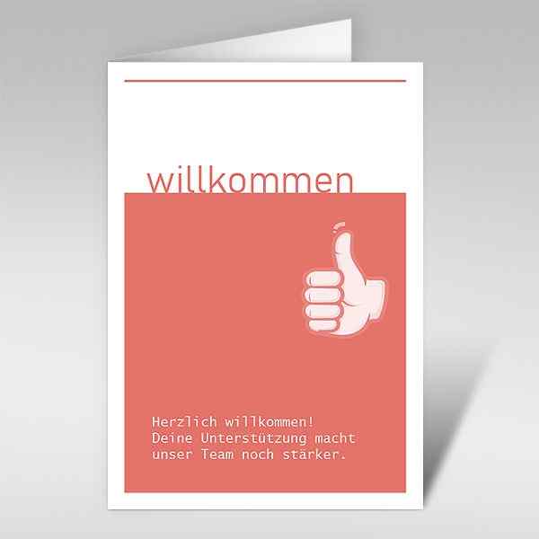 Willkommenskarte 