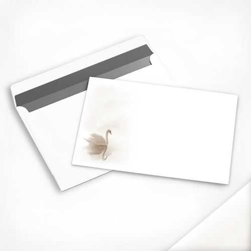 Trauer-Kuvert Schwan