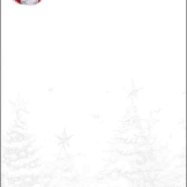 Weihnachtsbriefpapier "Santa Claus im Wald"