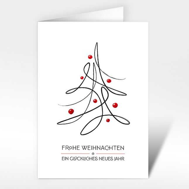 Weihnachtskarten "Tanzender Weihnachtsbaum"