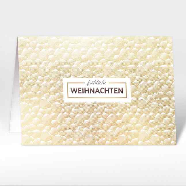 Weihnachtskarte "Goldene Steinchen"