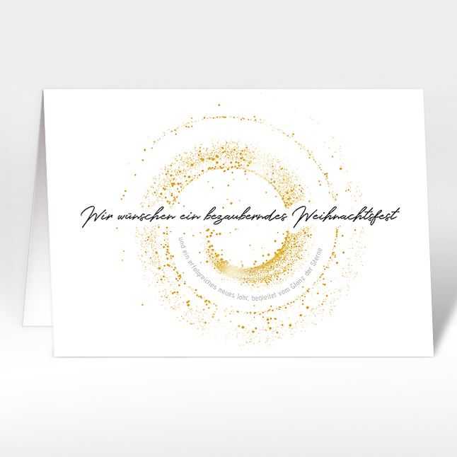 Weihnachtskarte "Glanz der Sterne“