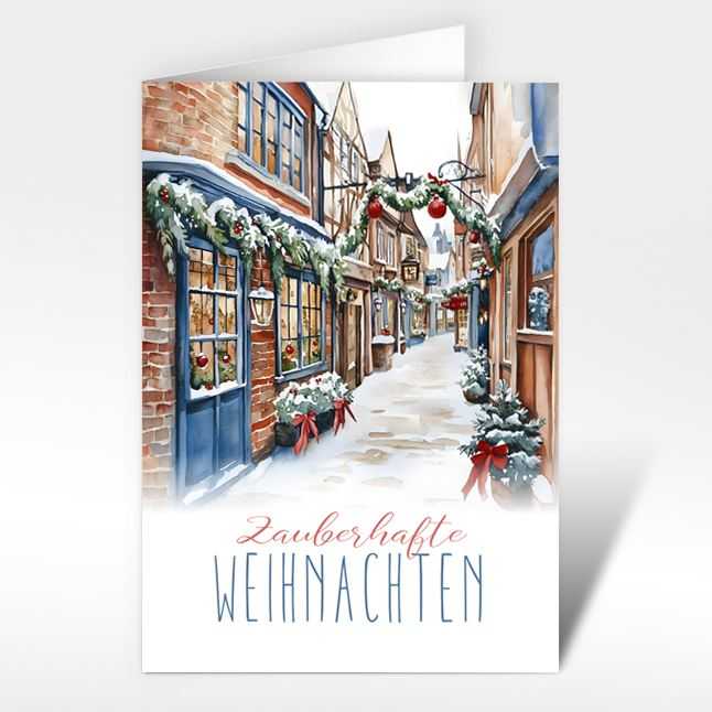 Weihnachtskarten "Gassenzauber"